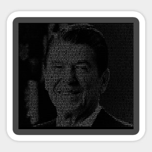 A Time For Choosing speech Text portrait Ronald Reagan President Sticker